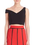 Abs One-shoulder Cropped Top