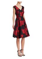 Zac Posen Floral Fit-&-flare Cocktail Dress