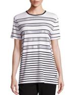 St. John Sport Collection Sequin Striped Tee