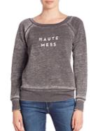 Milly Haute Mess Graphic Sweatshirt