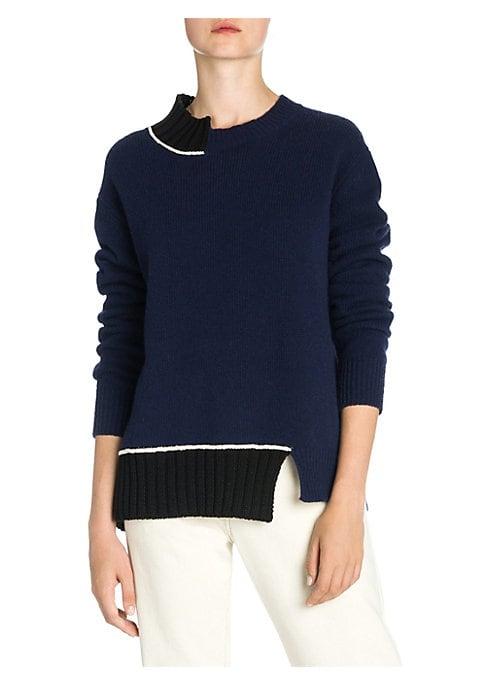 Marni Long-sleeve Contrast Knit Sweater