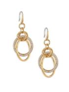 Michael Kors Brilliance Crystal Drop Earrings/goldtone