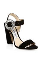 Jimmy Choo Mischa Suede Ankle-strap Sandals