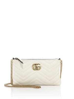 Gucci Quilted Leather Chain Wristlet