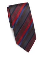 Brioni Stripe Woven Silk Tie