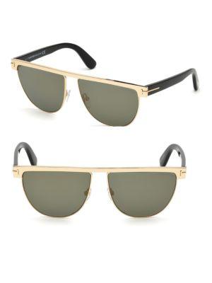 Tom Ford Eyewear 60mm Stephanie Shiny Gold Sunglasses