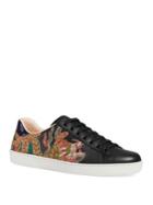 Gucci New Ace Dragon Print Leather Sneakers