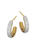 Monica Vinader Fiji Diamond Mini Hoop Earrings
