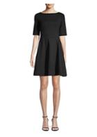 Kate Spade New York Lace-up Ponte Fit-&-flare Dress