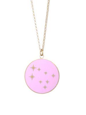 Bare Constellation 18k Yellow Gold Gemini Pendant Necklace