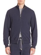 Brunello Cucinelli Long Sleeve Zip-front Sweatshirt