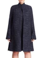 Eileen Fisher, Plus Size Crosshatch Open-front Jacket