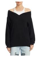 T By Alexander Wang Double Layer Ribbed Sweater