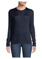 Polo Ralph Lauren Metallic Cable-knit Sweater