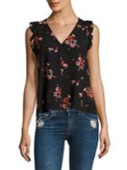 Rebecca Taylor Marguerite Ruffled Floral-print Top