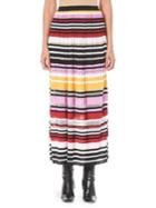 Carolina Herrera Multi-stripe Long Skirt