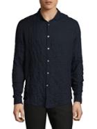 John Varvatos Slim-fit Wrinkled Casual Button-down Shirt