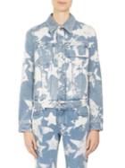 Givenchy Star Bleached Denim Cotton Jacket