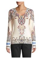 Etro Paisley V-neck Silk-blend Sweater