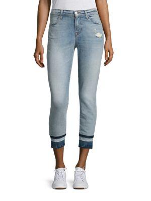 J Brand Alana High-rise Cropped Released Hem Skinny Jeans