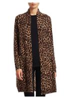Saks Fifth Avenue Collection Cashmere Leopard-print Cardigan