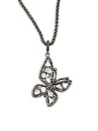 Nina Gilin Diamond Butterfly Pendant Necklace