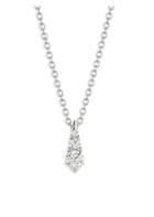 Hearts On Fire Triplicity Drop Diamond & White Gold Pendant Necklace