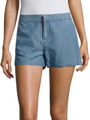Joie Merci Striped Linen & Cotton Shorts