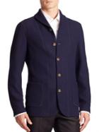 Giorgio Armani Modern-fit Textured Jacket