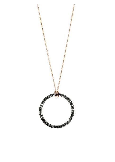 Ginette Ny Black Diamond Icons Ring Pendant Necklace