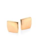 Roberto Coin Sauvage Prive 18k Rose Gold Square Stud Earrings