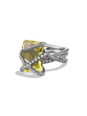 David Yurman Cable Wrap Ring With Diamonds
