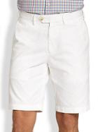 Saks Fifth Avenue Collection Tailored Pima Cotton Shorts