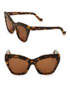 Loewe Lw40014u 55mm Cat Eye Sunglasses