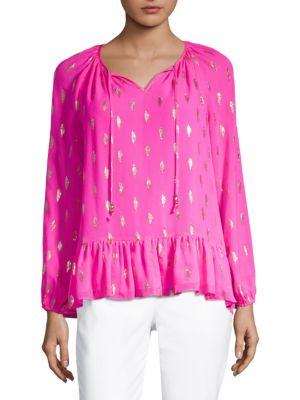 Lilly Pulitzer Tensley Silk Top