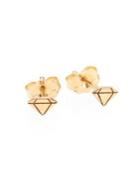 Zoe Chicco 14k Yellow Gold Itty Bitty Faceted Diamond Stud Earrings