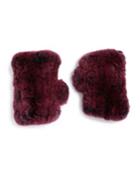Surell Rabbit Fur Knit Texting Gloves