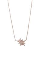 Diane Kordas Pop Art Diamond & 18k Rose Gold Explosion Charm Necklace