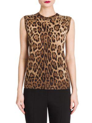 Dolce & Gabbana Leopard-print Shell