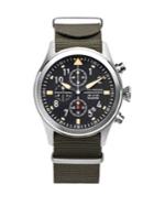 Jack Mason Aviation Stainless Steel Chronograph Strap Watch