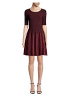 Milly Lurex Pleated Fit-&-flare Dress