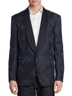 Ralph Lauren Purple Label Anthony Classic-fit Palm Leaf Silk Jacquard Tuxedo Jacket