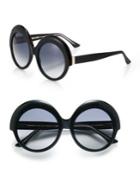 Cutler And Gross Oversized 56mm Round Sunglasses