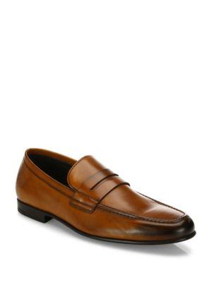 To Boot New York Alek Calfskin Leather Penny Loafers