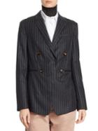 Brunello Cucinelli Wool Striped Jacket