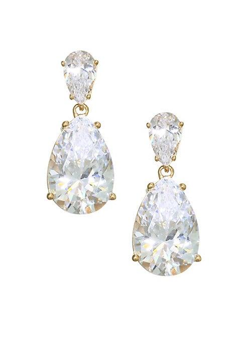 Adriana Orsini 18k Goldplated Sterling Silver Double Pear Drop Earrings