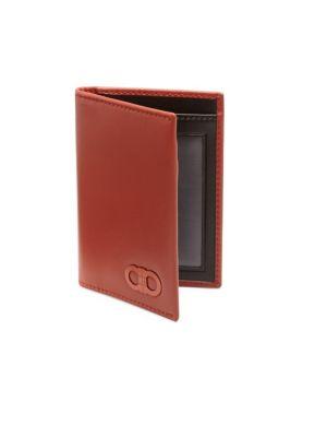 Salvatore Ferragamo Solid Leather Vertical Bifold Wallet