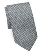 Brioni Diamond Print Silk Tie