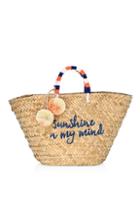 Kayu Sol Embroidered Seagrass Tote