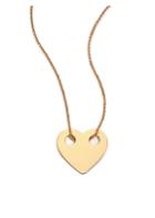 Ginette Ny 18k Rose Gold Mini Heart Pendant Necklace